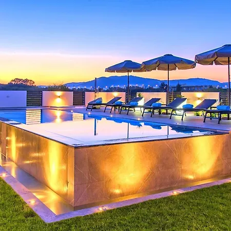 Villa Solaris Heated Pool & Jacuzzi Georgioúpoli Extérieur photo
