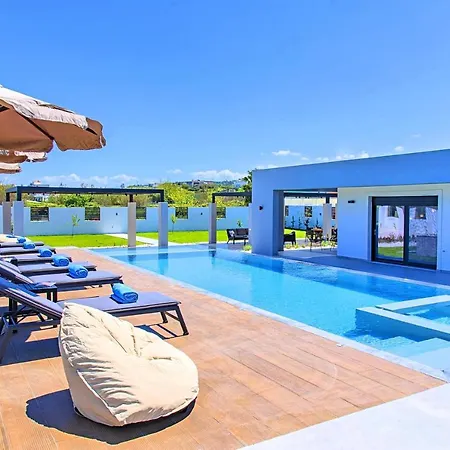 Villa Solaris Heated Pool & Jacuzzi Georgioúpoli Extérieur photo